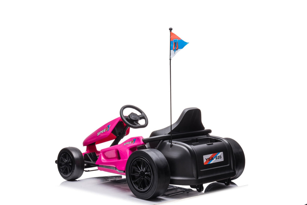 electric go kart pink