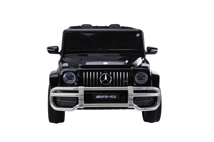 Black 2 seater mercedes ride on car