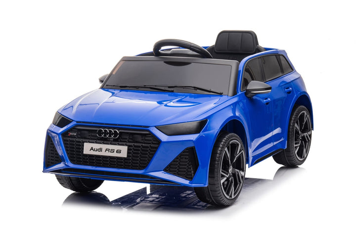 Blue Audi RS6 Ride on Car