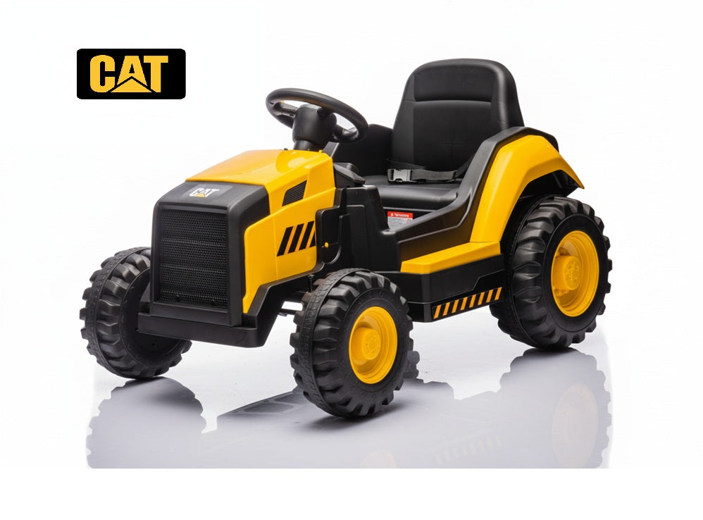Licensed CAT Ride On Kids Electric Tractor – 12V Battery, Remote Control & MP3