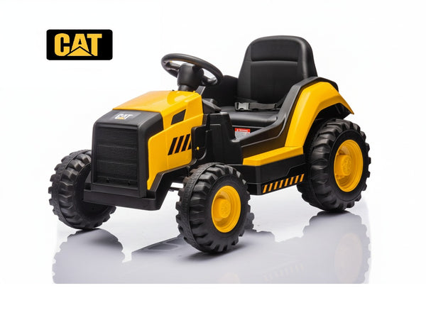 Licensed CAT Ride On Kids Electric Tractor – 12V Battery, Remote Control & MP3