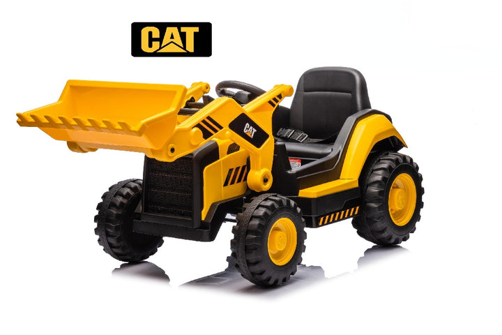 Caterpillar CAT Kids Electric Front Loader Tractor – 12V Ride On with ...