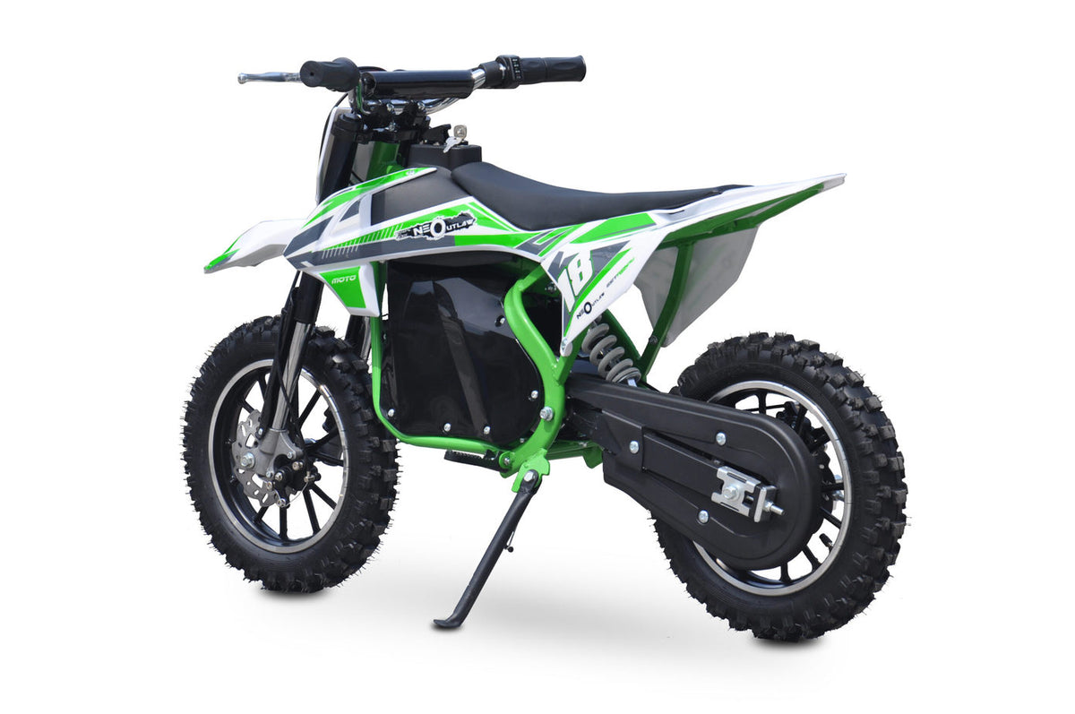 800w kids dirt bike green