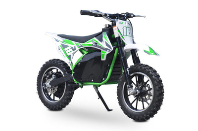 neo outlaw kids 800w 36v dirt bike green