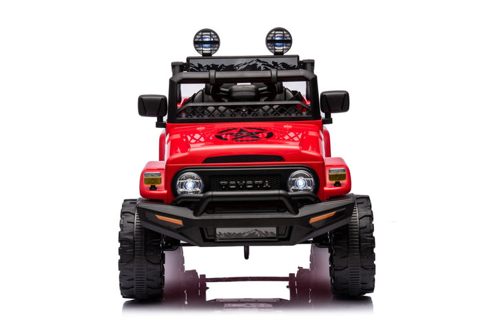red kids jeep