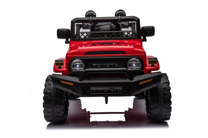Electric ride on cars jeep red