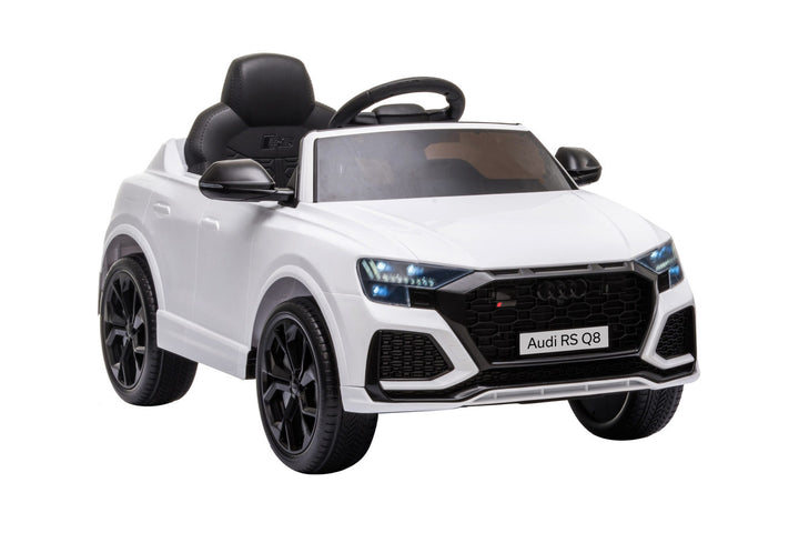 white audi rsq8 kids car