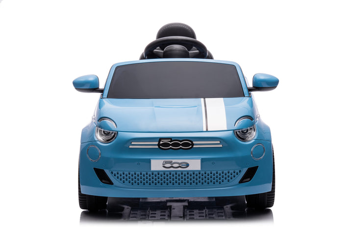 Blue Fiat 500