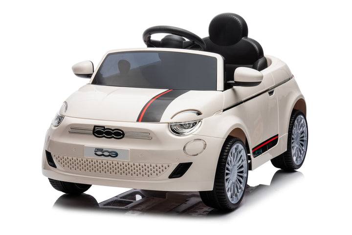 Kids white electric car 12v