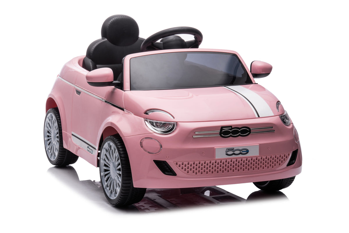 Fiat 500 Kids Pink Ride on Car with parental remote – Electric