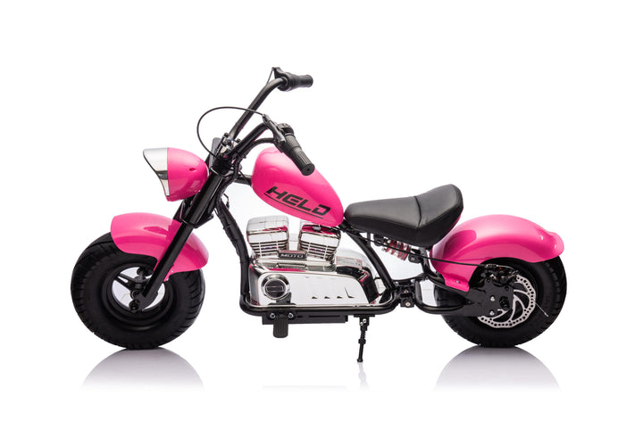 Easy to Assemble Kids Electric Motorbike - Red Blue Pink