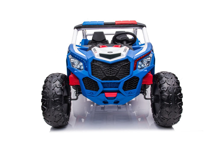Blue Police ride on electric buggy with Siren