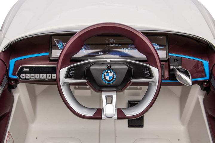 White BMW i4 interior