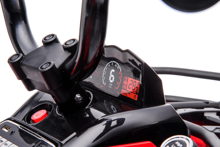 kids 12v ride on quad red