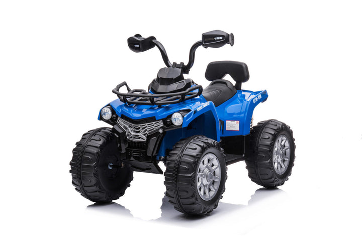 12v kids quad bike blue