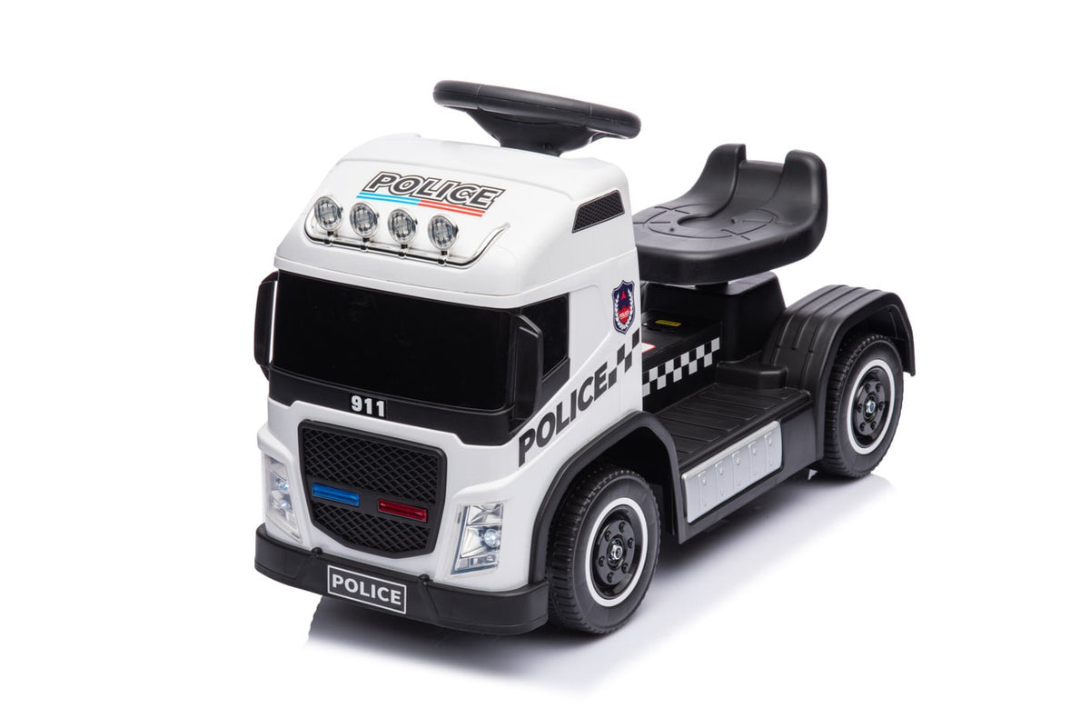 Electric Police Truck White