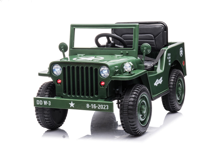 Authentic Willys Jeep style ride-on for children