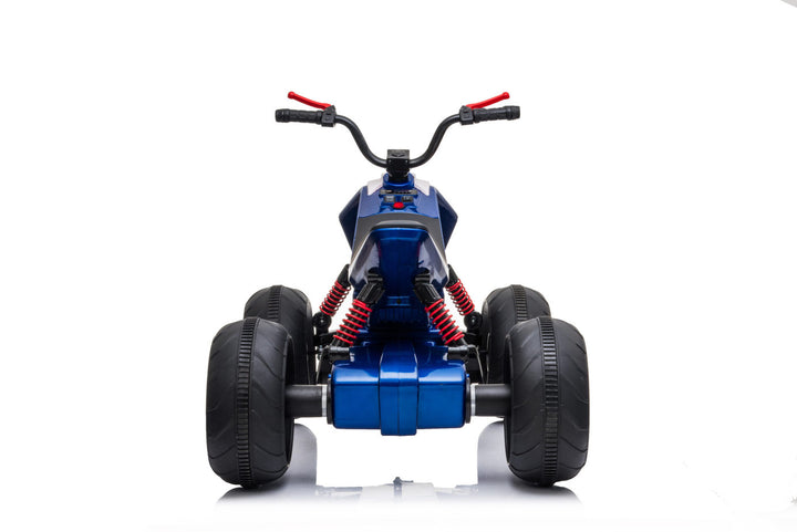 kids electric quad bike 24v blue