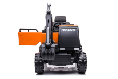 Orange Ride on Electric Excavator