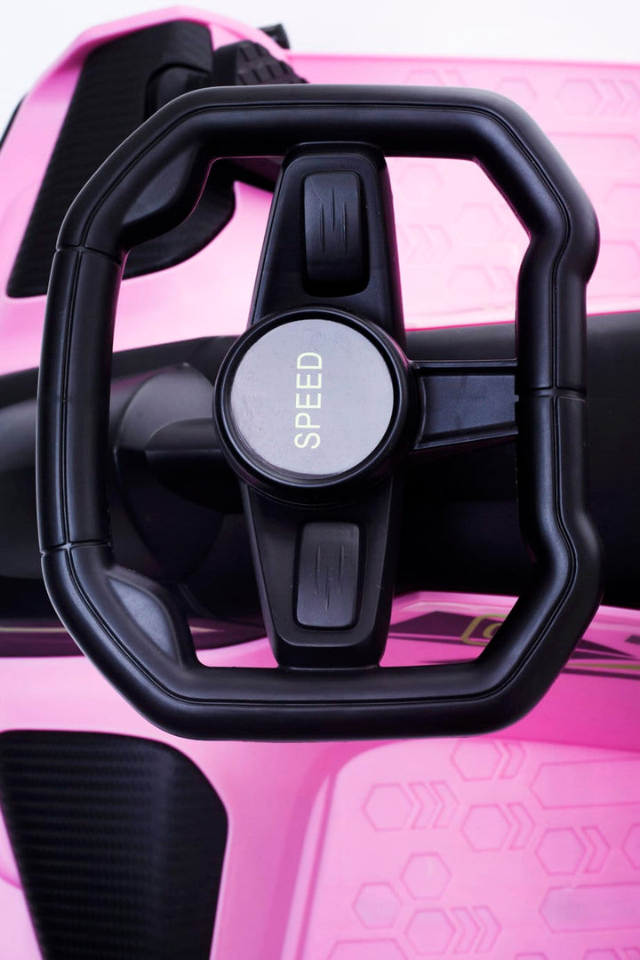 kids ride on pink Drift Kart
