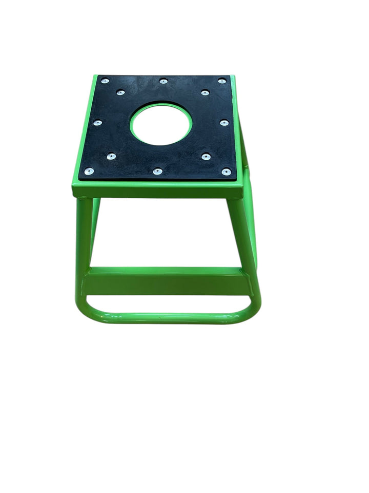 Blue Paddock Stand for Bike repairs