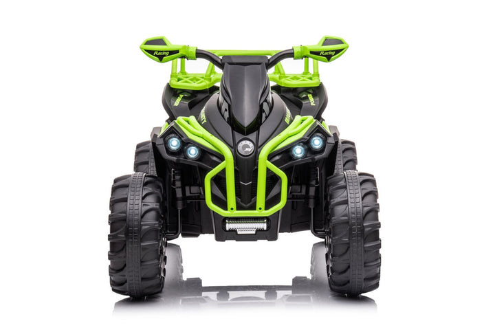 Green electric quad bike