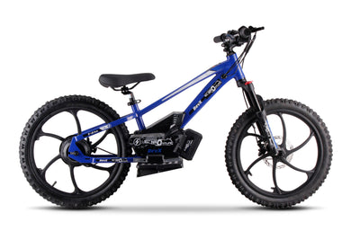 Blue electric balance bike 8 years