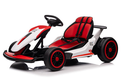 Red Kids Go Kart 24v