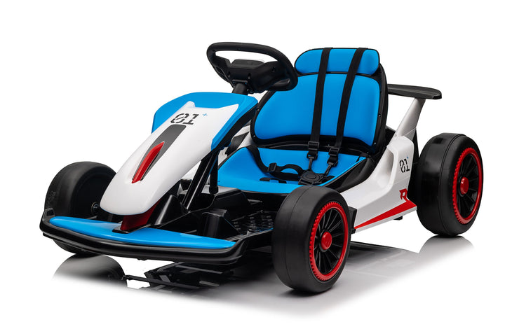 Blue Electric Go Kart