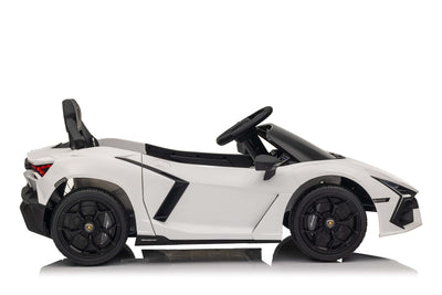 White 12v Ride on Car Lambo