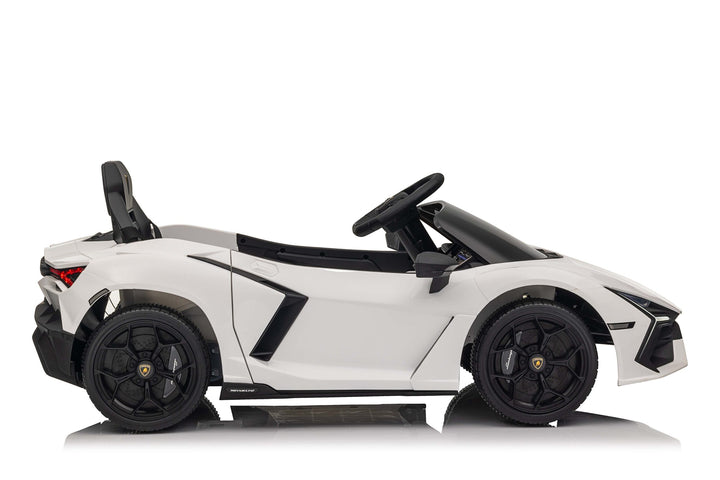 White 12v Ride on Car Lambo