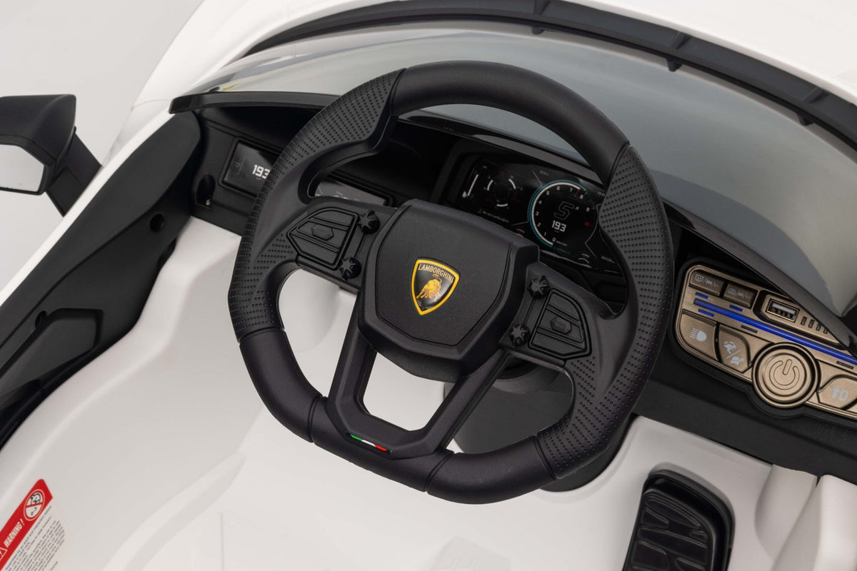 12v Lamborghini ride on car steering wheel