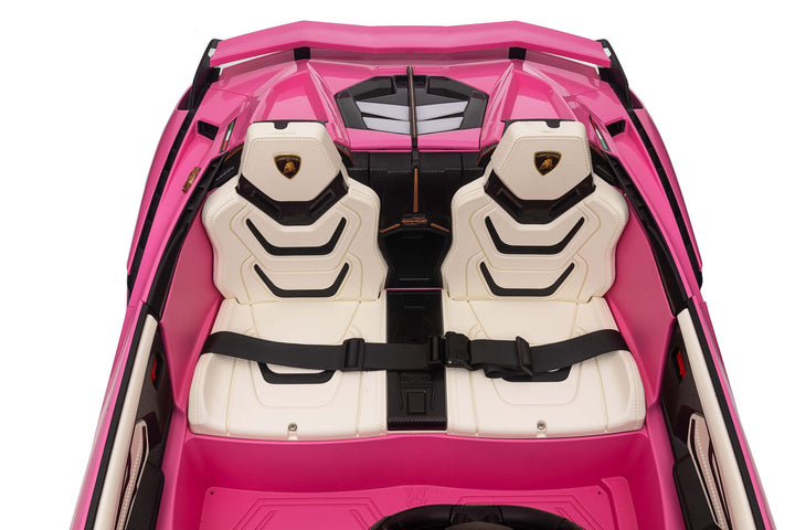 Girls Pink Lamborghini Sian Electric Ride On Car