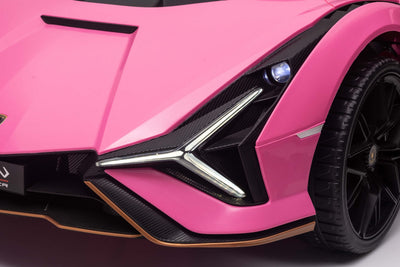 Luxurious Pink Lamborghini Sian Ride On Toy