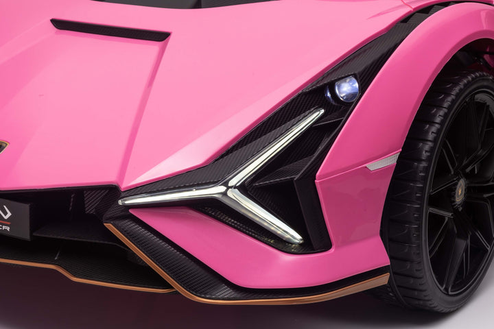 Luxurious Pink Lamborghini Sian Ride On Toy