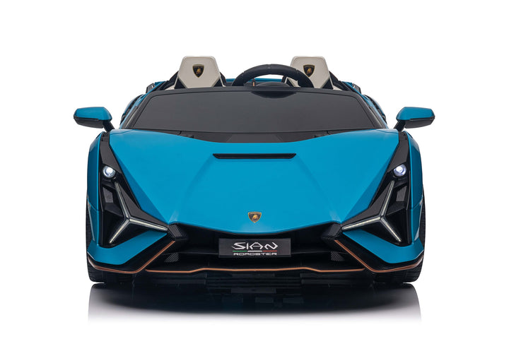 Blue 2 Seater Lamborghini Sian Kids Ride On