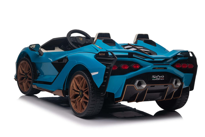 Sporty Blue Kids Lamborghini Sian Toy Car