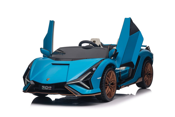 Child's Blue Lamborghini Sian with Remote Control