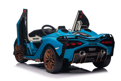 Vibrant Blue Lamborghini Sian for Kids
