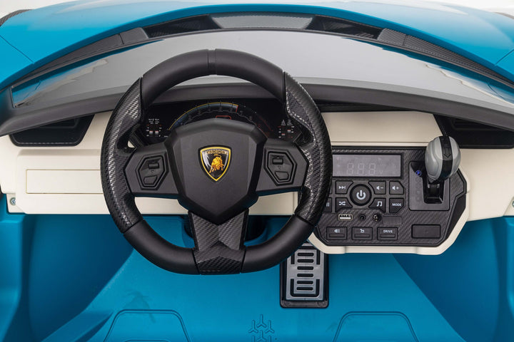 Blue Electric Lamborghini Sian with Parental Control