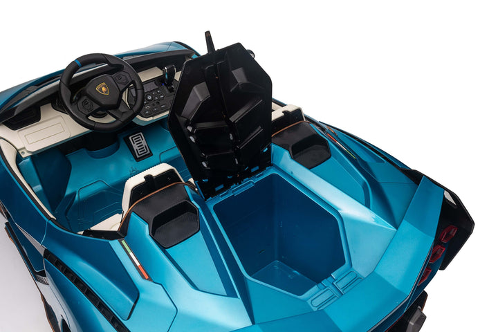 Kids 2 Seater Lamborghini Sian Ride On Car - Blue