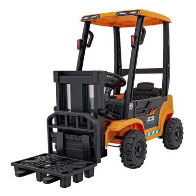 JCB Forklift 12V Electric Ride On Tractor Yellow