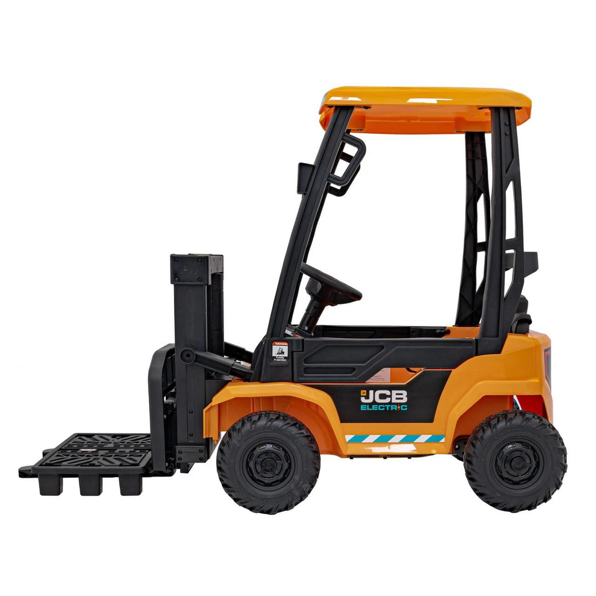 JCB Forklift 12V Electric Ride On Tractor Yellow