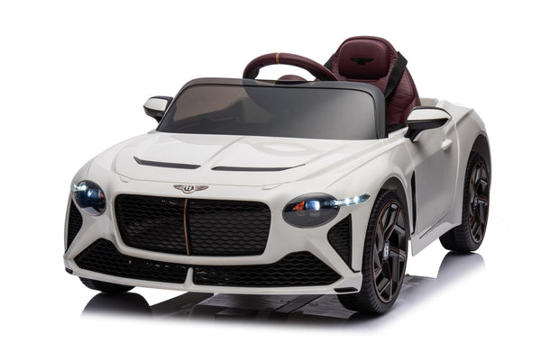 Kids White Bentley Car