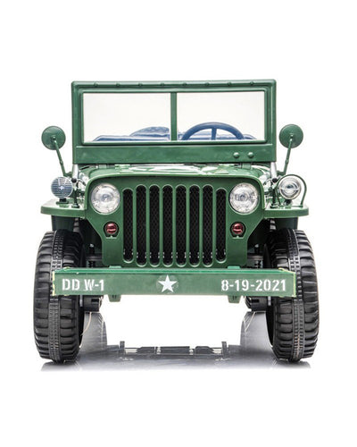Kids 3 seater Green Jeep