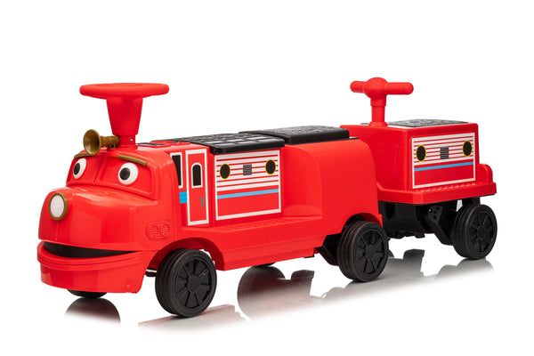 Chuggington Licensed Kids 12V Electric Ride-On Train with Detachable Carriage