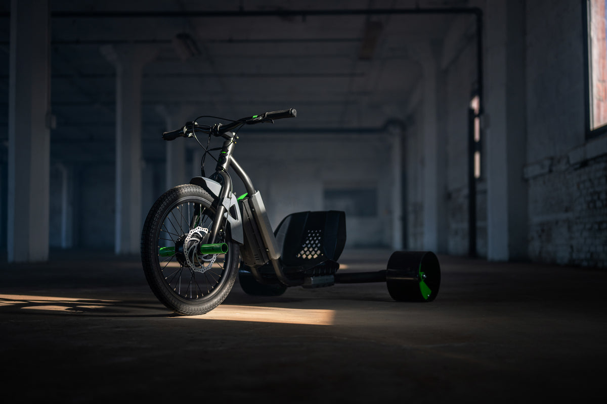 Electric Green Machine Drift Trike 36V Power, 15mph, Total Drift