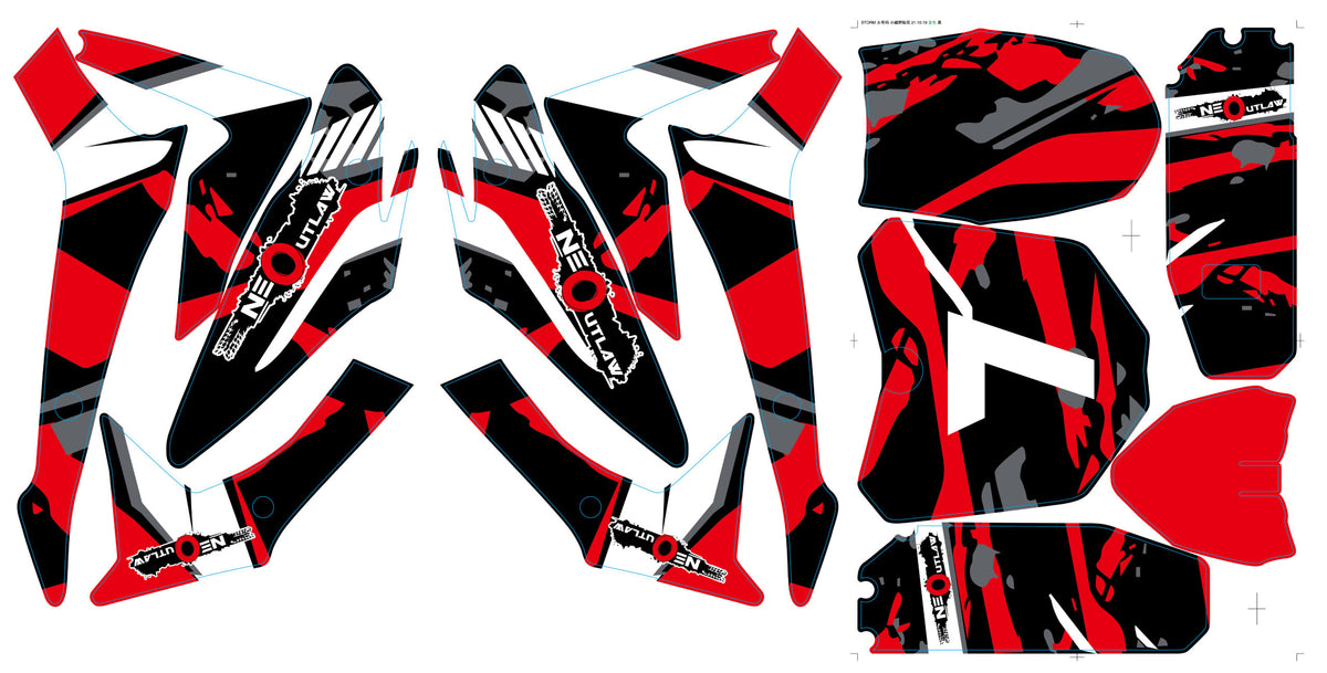 Neo HP110E 1200W Stickers Red