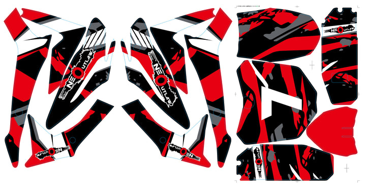 Neo HP110E 1200W Stickers Red