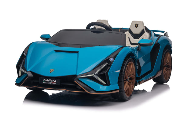 Feature-Rich Kids Lamborghini Sian: Designed for fun and safety, this pink or blue 2-seater Lamborghini Sian
